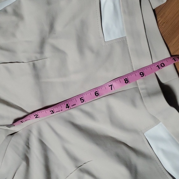 Akris tan and white stripe dress pant sz 2 - Picture 8 of 10